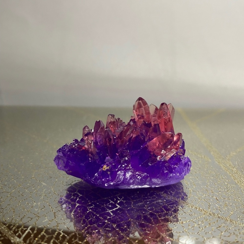 House decoration ~ Purple & pink crystal cluster decoration ππ - Picture 13 of 16